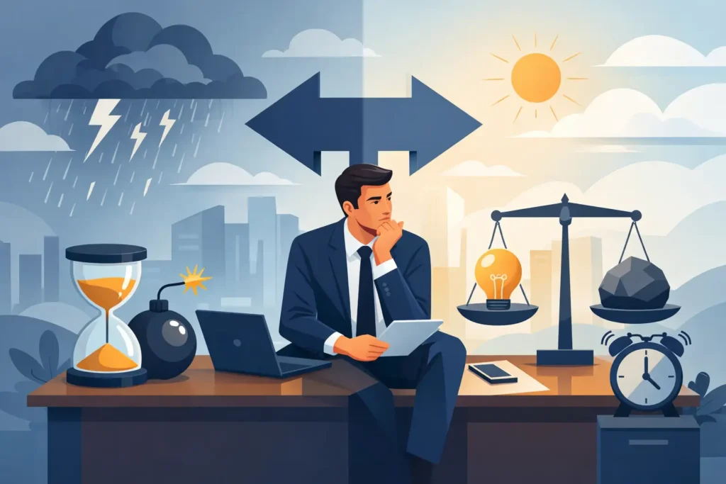 Imagem atual: Como tomar decisões sob pressão no trabalho
